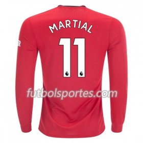 Camisetas Manchester United Anthony Martial 11 Primera Equipacion 2019/2020 Manga Larga